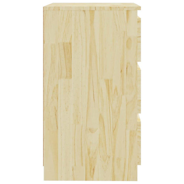 Nachttische 2 Stk. 60x36x64 cm Massivholz Kiefer