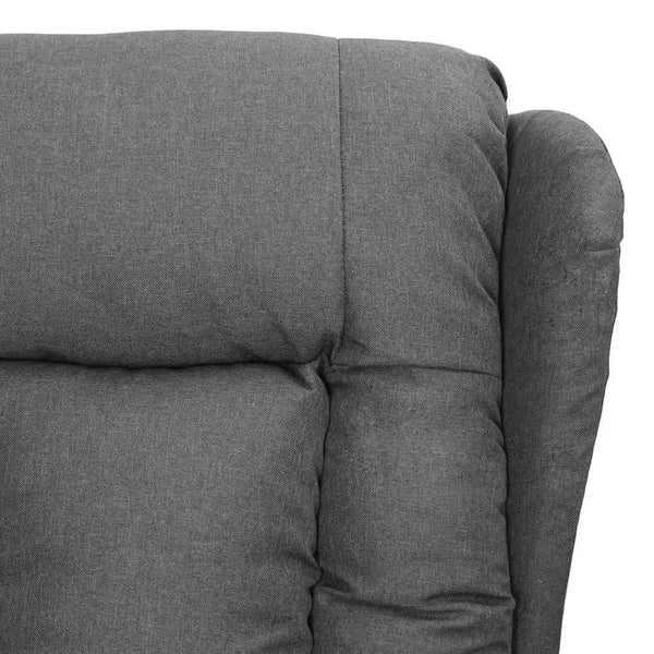vidaXL Fauteuil releveur gris clair tissu