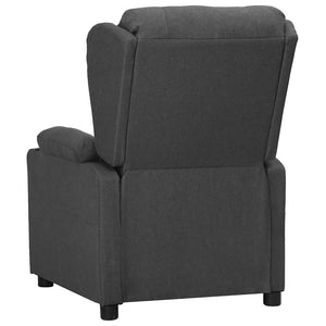vidaXL Recliner Dark Grey Fabric