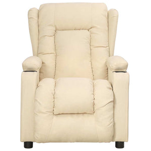 Aufstehsessel Creme Stoff