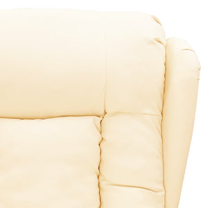 Aufstehsessel Creme Kunstleder