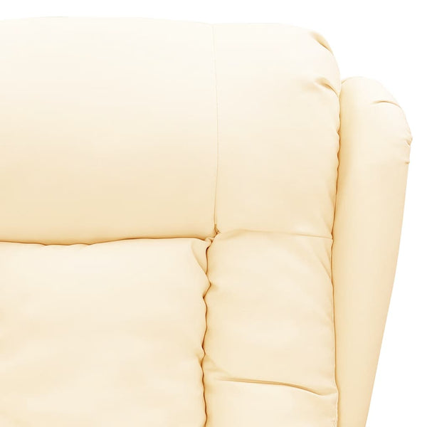 Aufstehsessel Creme Kunstleder
