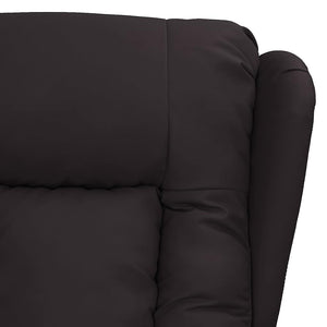 Massagesessel mit Aufstehhilfe Schwarz Kunstleder