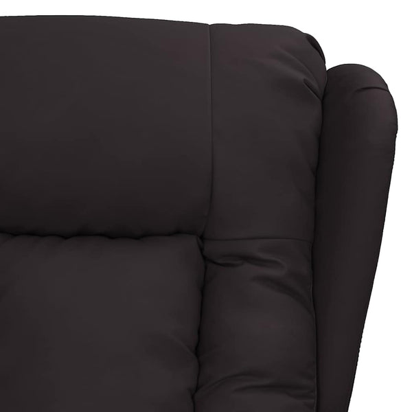 Massagesessel mit Aufstehhilfe Schwarz Kunstleder
