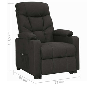 Aufstehsessel Schwarz Stoff