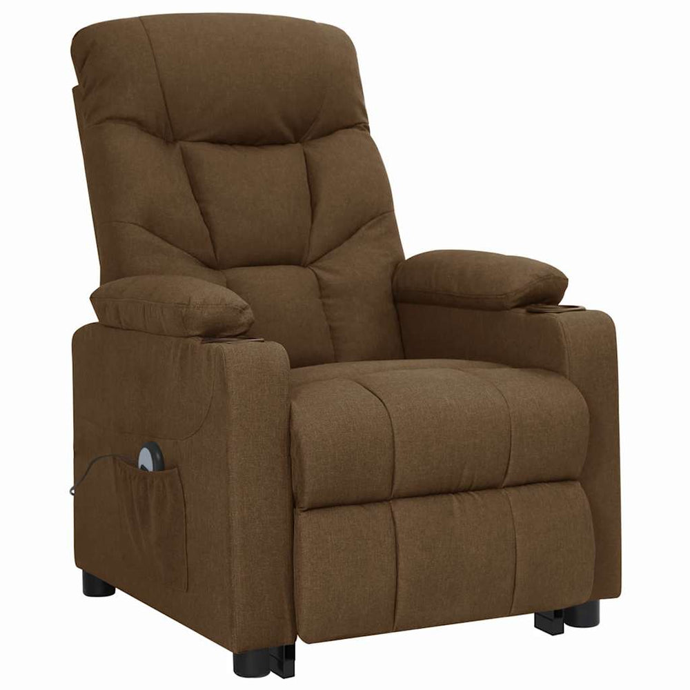 Aufstehsessel Braun Stoff