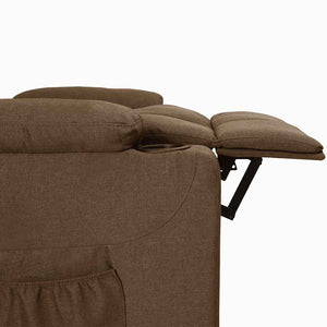 Aufstehsessel Braun Stoff
