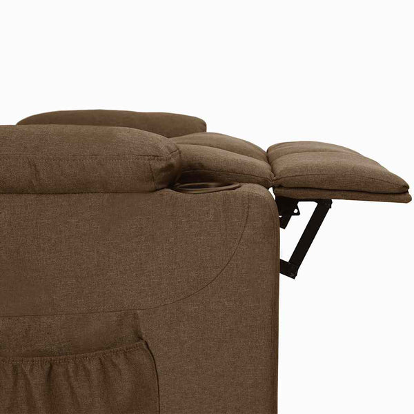 Aufstehsessel Braun Stoff