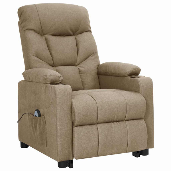 Aufstehsessel Taupe Stoff