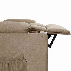 Aufstehsessel Taupe Stoff