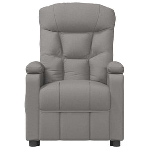 Massagesessel mit Aufstehhilfe Taupe Stoff