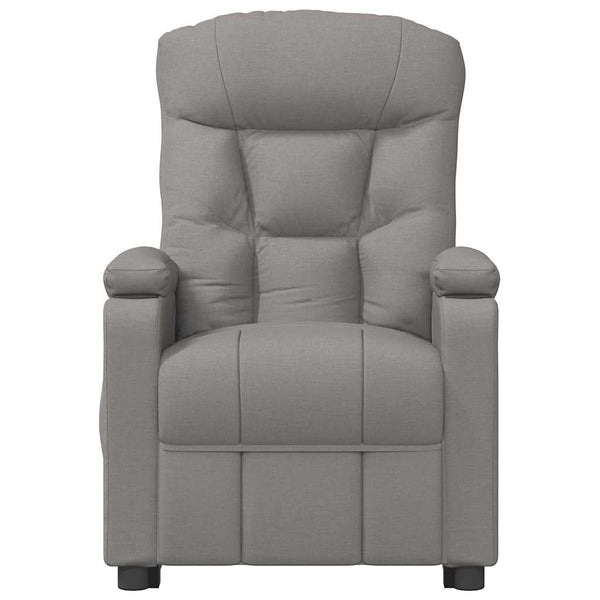 Massagesessel mit Aufstehhilfe Taupe Stoff