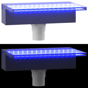 Wasserfall-Element mit RGB LEDs Acryl 30 cm