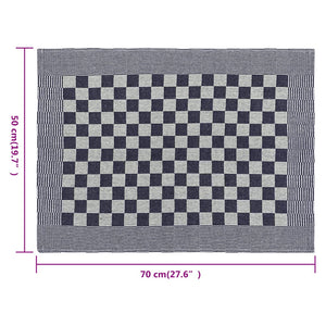Geschirrtücher 50 Stk. Blau und Weiß 50x70 cm Baumwolle
