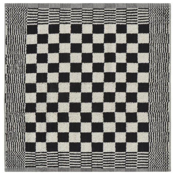 20-tlg. Handtuch-Set Schwarz und Weiß Baumwolle