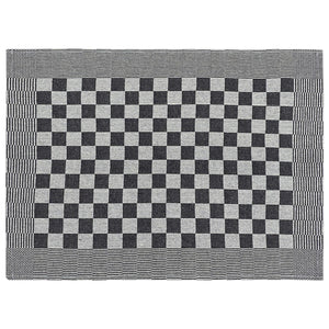 50-tlg. Handtuch-Set Schwarz und Weiß Baumwolle