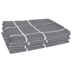 12-tlg. Handtuch-Set Grau Baumwolle