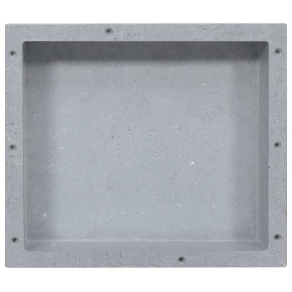 Duschnische Mattgrau 41x36x10 cm