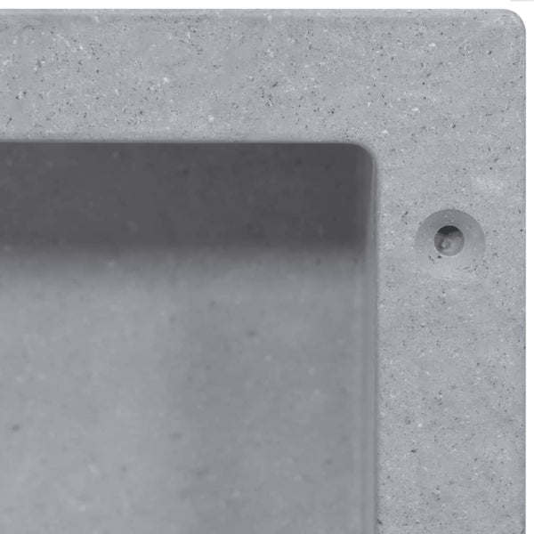 Duschnische Mattgrau 41x36x10 cm