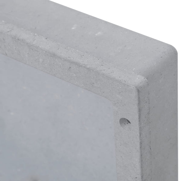 Duschnische Mattgrau 41x36x10 cm