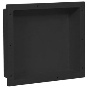 Duschnische Mattschwarz 41x36x10 cm