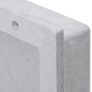 Duschnische Mattgrau 41x51x10 cm