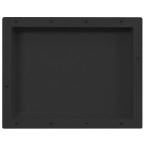 Duschnische Mattschwarz 41x51x10 cm