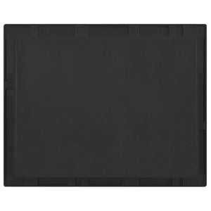 Duschnische Mattschwarz 41x51x10 cm