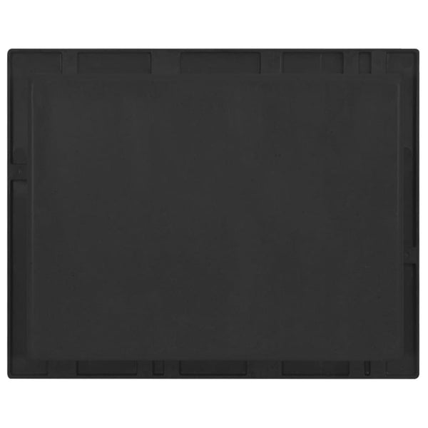 Duschnische Mattschwarz 41x51x10 cm