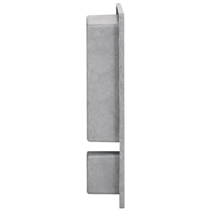 Duschnische mit 2 Fächern Mattgrau 41x51x10 cm