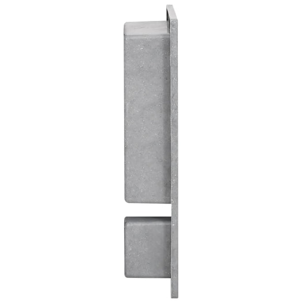 Duschnische mit 2 Fächern Mattgrau 41x51x10 cm