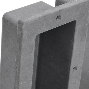 Duschnische mit 2 Fächern Mattgrau 41x51x10 cm