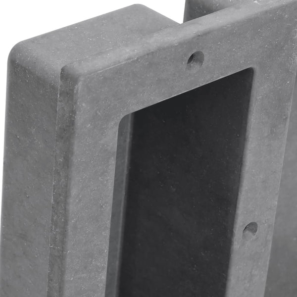 Duschnische mit 2 Fächern Mattgrau 41x51x10 cm