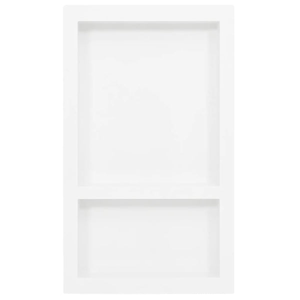 Duschnische mit 2 Fächern Hochglanz-Weiß 41x69x9 cm