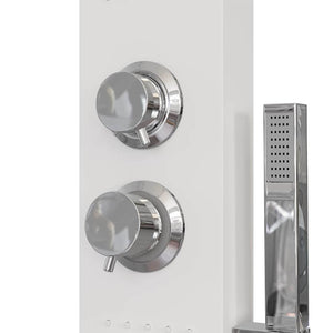 Duschpaneel-System Aluminium Weiß