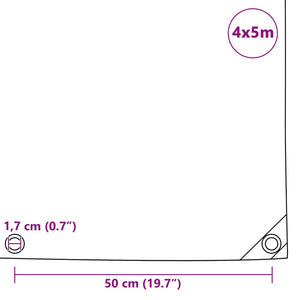 Abdeckplane 650 g/m² 4x5 m
