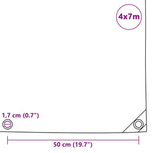 Abdeckplane 650 g/m² 4x7 m