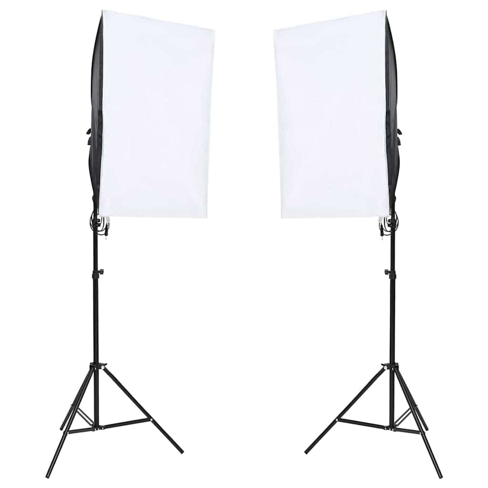Fotostudio-Set mit Beleuchtung und Hintergrund