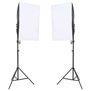 Fotostudio-Set mit Beleuchtung und Hintergrund