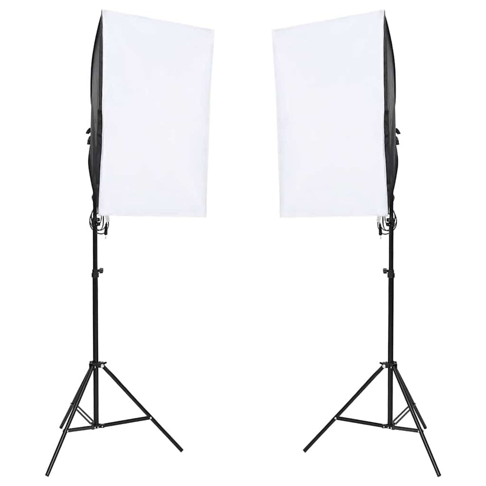 Fotostudio-Set mit Beleuchtung und Hintergrund
