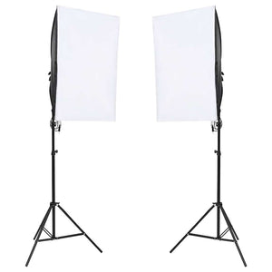 Fotostudio-Set mit Beleuchtung und Hintergrund