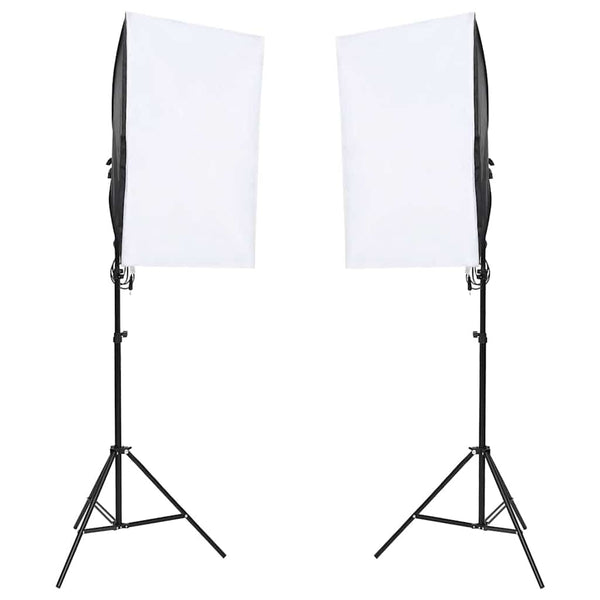 Fotostudio-Set mit Beleuchtung und Hintergrund