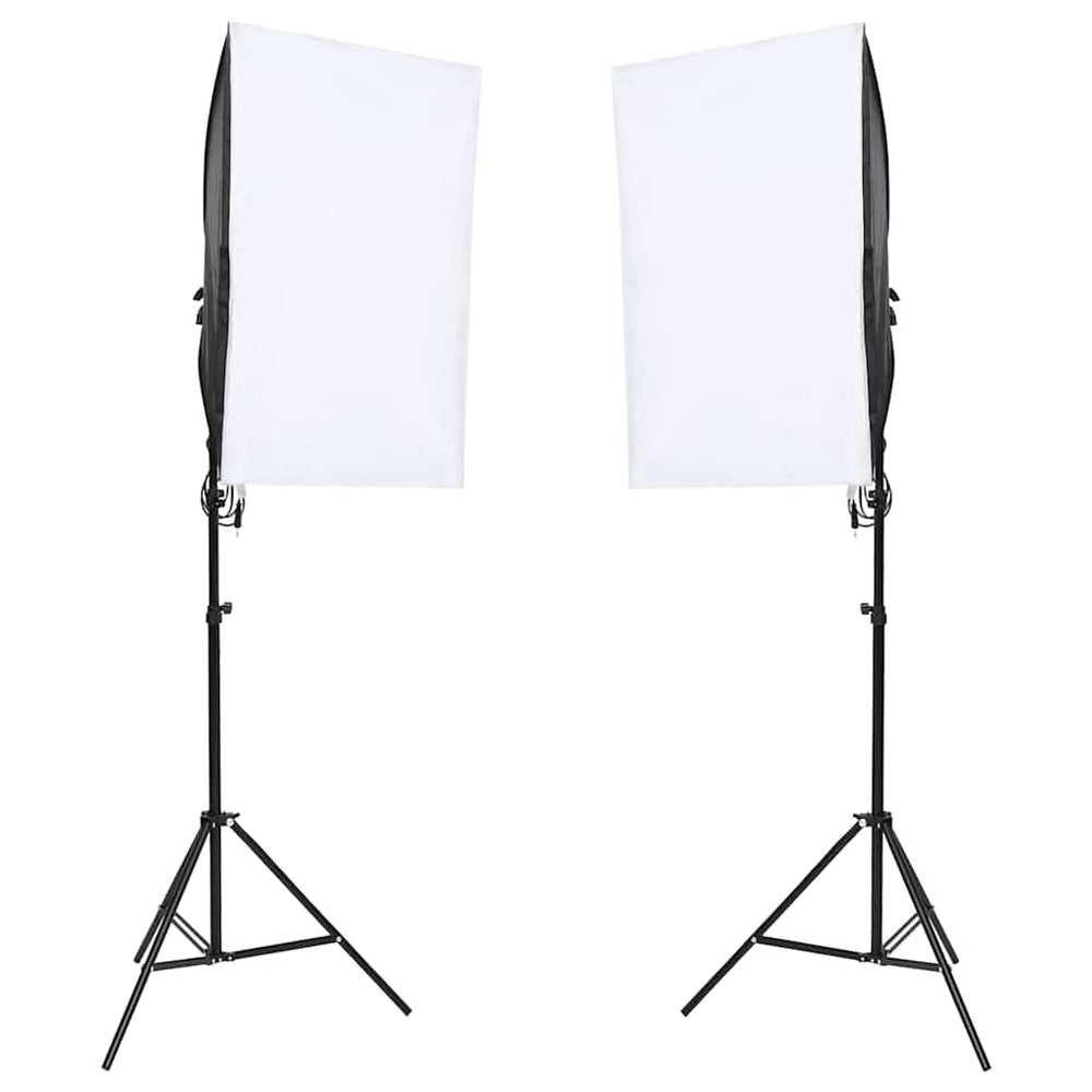Fotostudio-Set mit Beleuchtung und Hintergrund