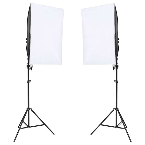 Fotostudio-Set mit Beleuchtung und Hintergrund