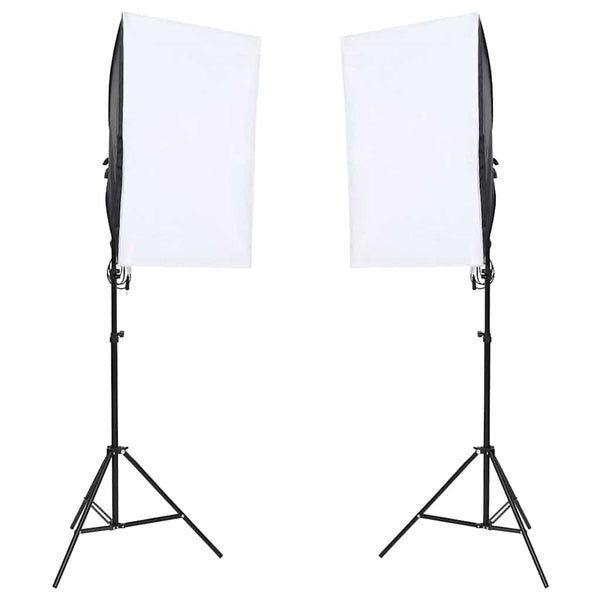 Fotostudio-Set mit Beleuchtung und Hintergrund