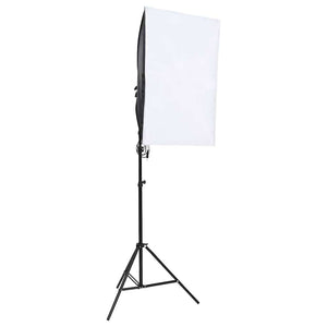 Fotostudio-Set mit Beleuchtung, Hintergrund und Reflektor