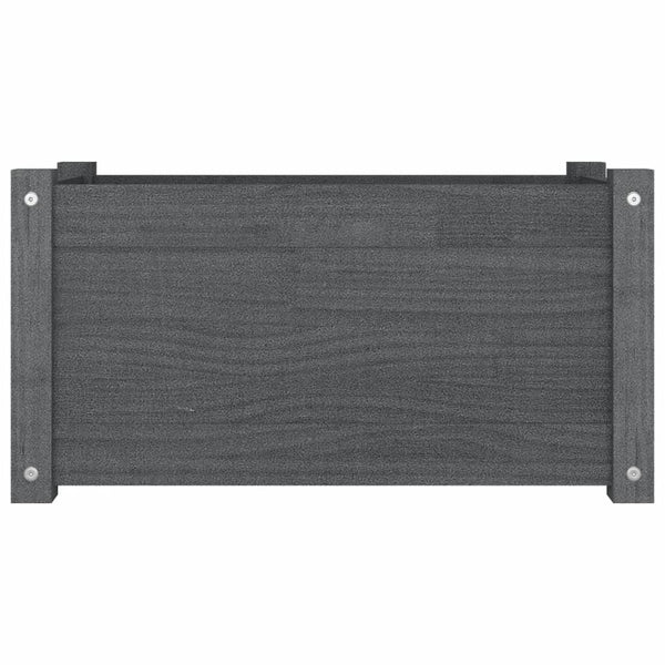 Pflanzkübel 2er Set Grau Kiefer 60cm