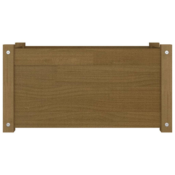 Pflanzkübel Honigbraun 60x31 cm Kiefer Massivholz