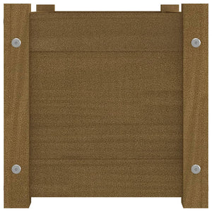 Pflanzkübel 2er Set Honigbraun Kiefer 60cm