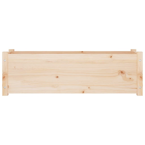 Pflanzkübel Kiefer Massivholz 100x31x31 cm